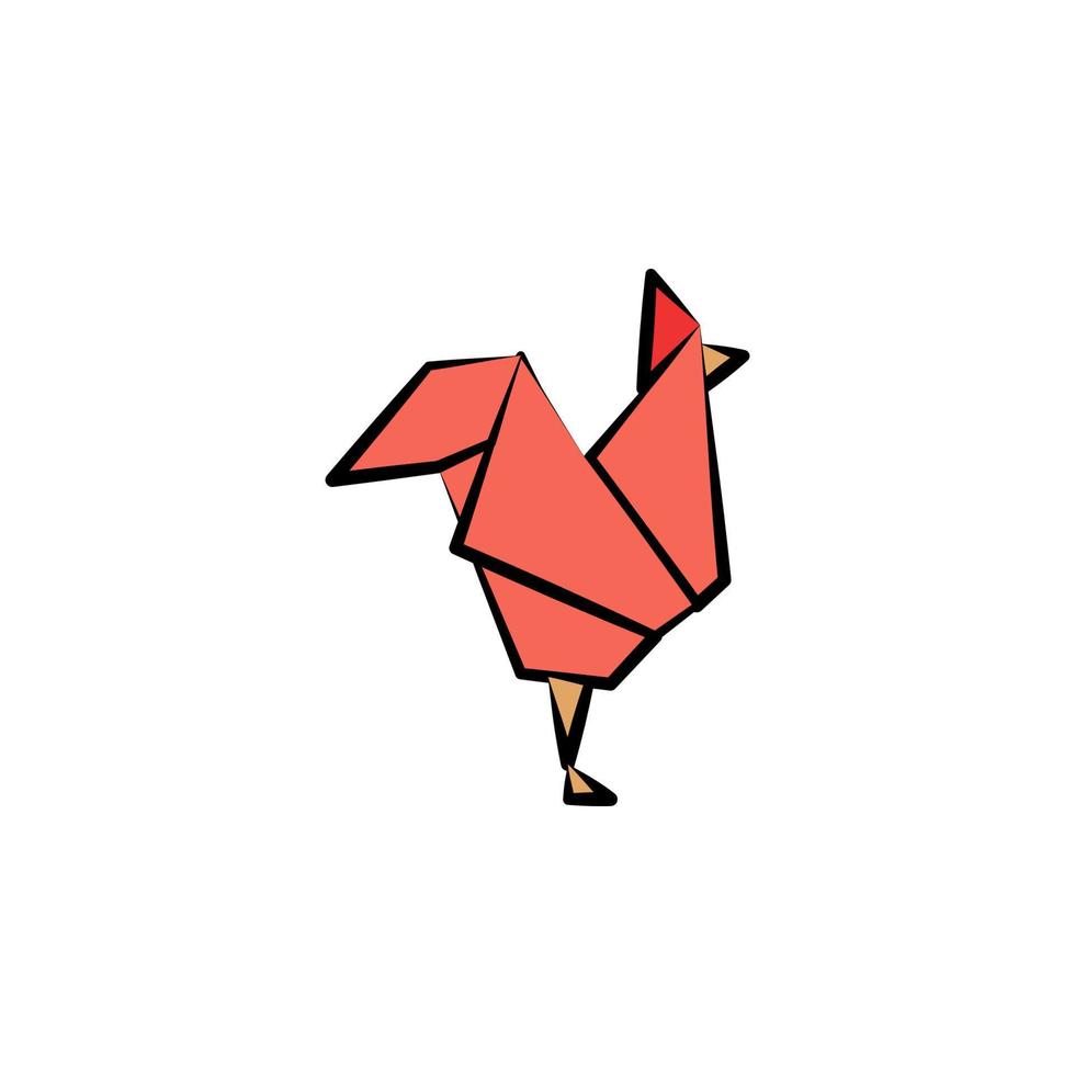 pitch farbig Origami Stil Vektor Symbol