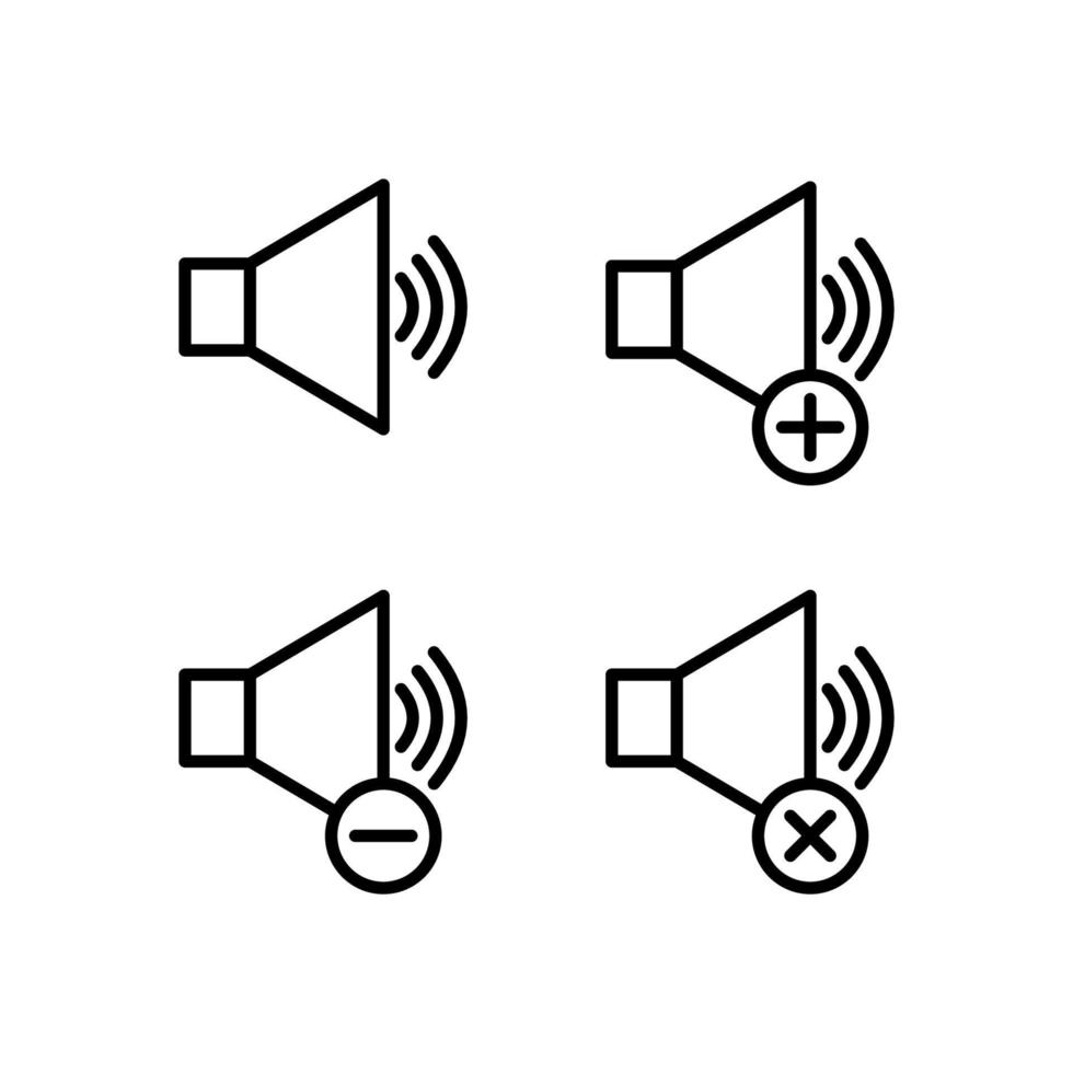 Klang, Plus, entfernen, Minus Zeichen Vektor Symbol