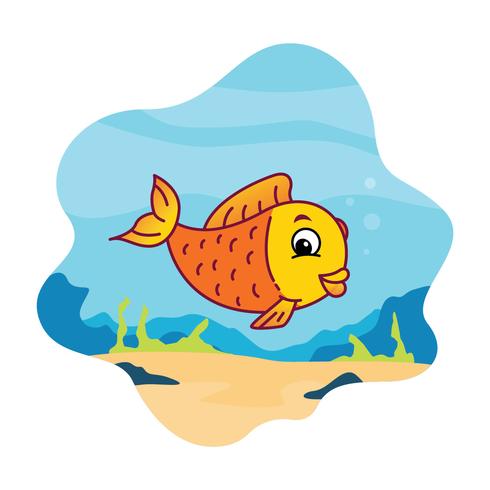 Cartoon Fisch Vektor-Illustration vektor