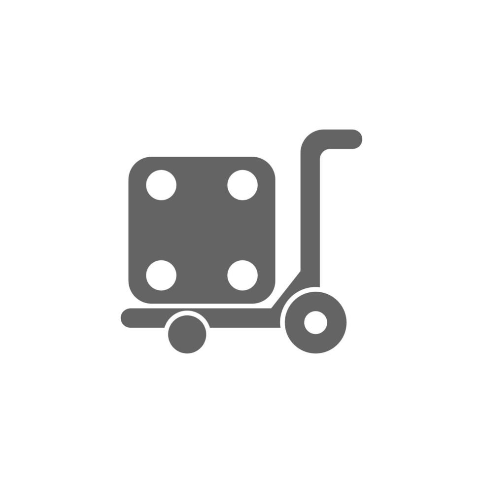 Gabelstapler, Logistik, Pumpe LKW Vektor Symbol