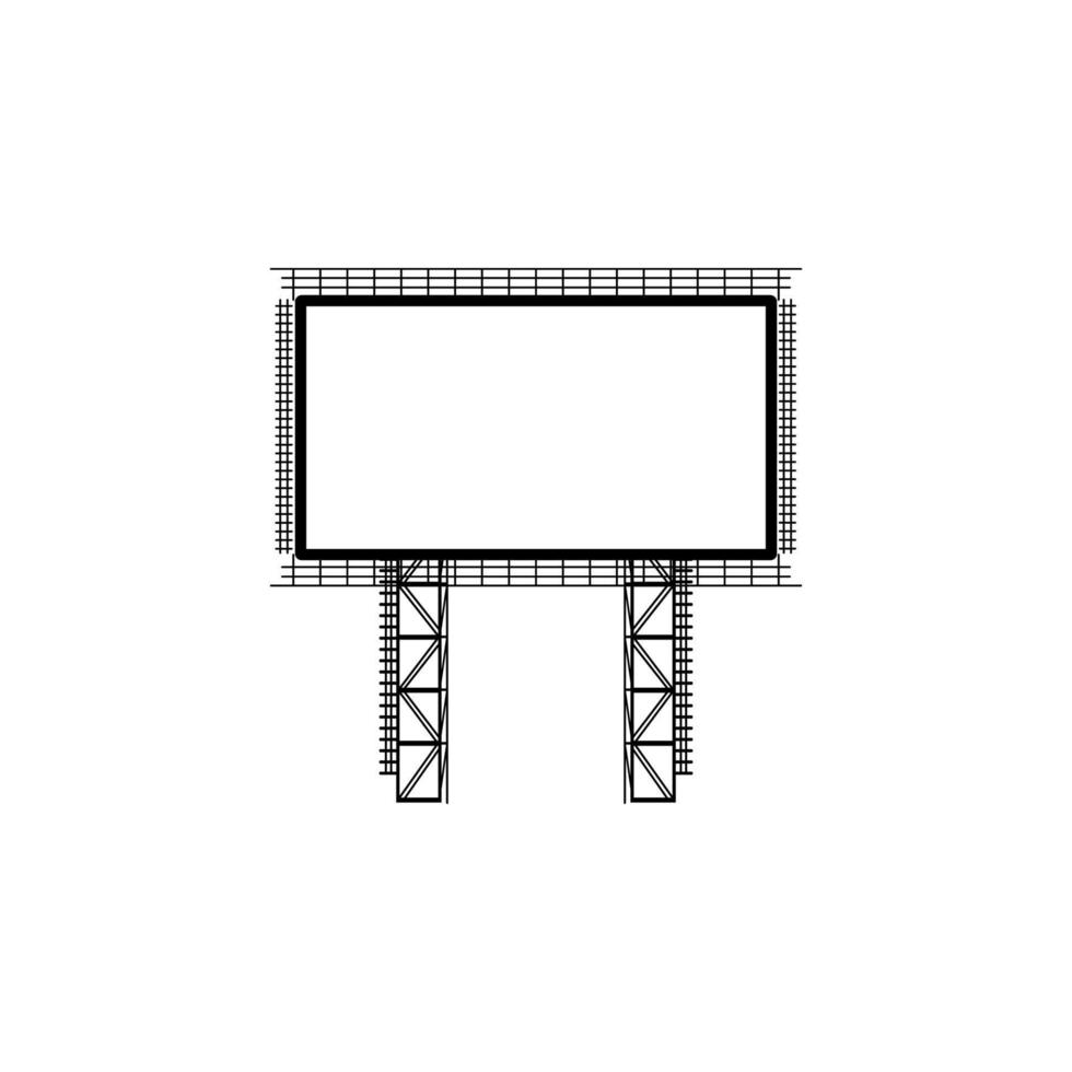 Stahl Struktur Plakatwand Vektor Symbol