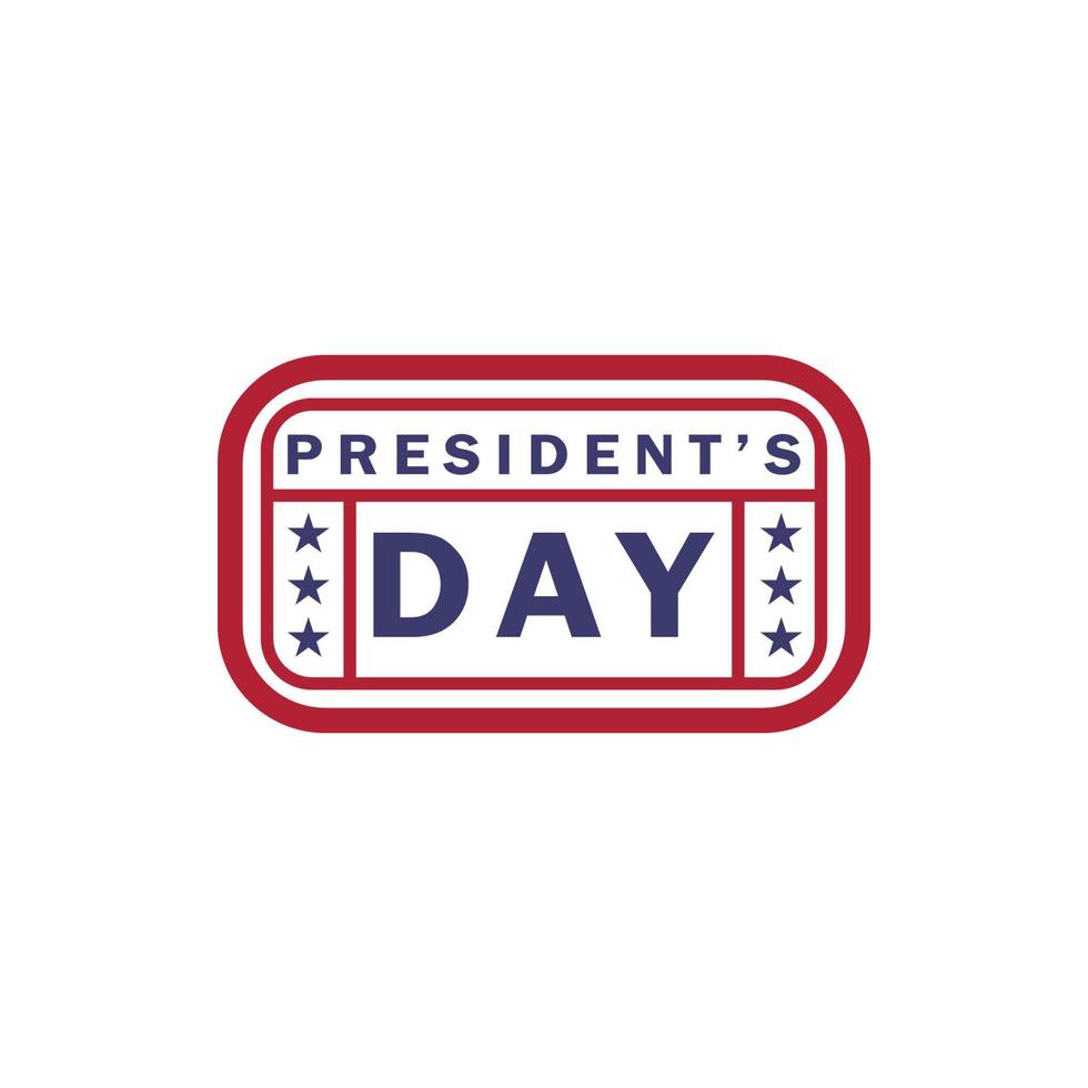 des Präsidenten Tag 2 farbig Vektor Symbol