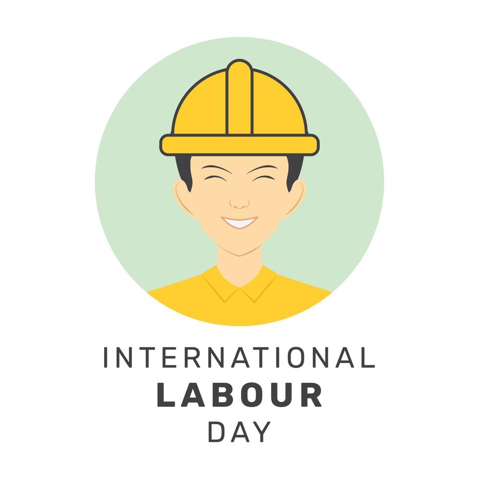 vektor illustration av internationell arbetskraft dag affisch