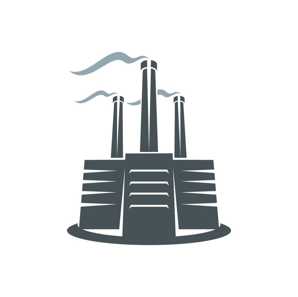 Fabrik Kamin Symbol, Öl Industrie, Leistung Pflanze vektor