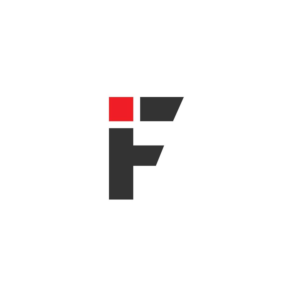 f Brief Symbol Schriftart Logo Design Symbol Alphabet vektor