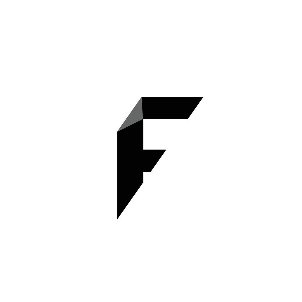 f brev ikon font logotyp design symbol alfabet vektor