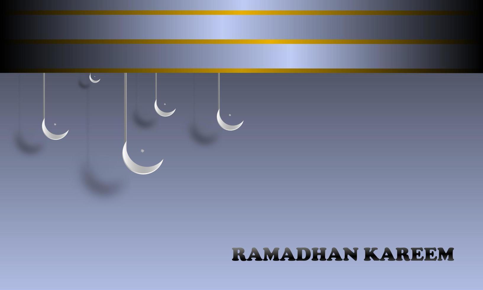 abstrakt geometrisk bakgrund ramadan tema med islamic prydnad halvmåne Färg blå pastell elegant enkel attraktiv eps 10 vektor