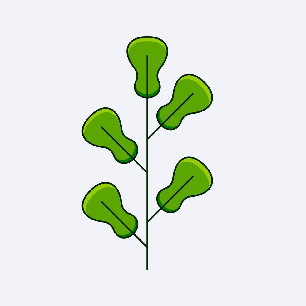 färsk grön blad design vektor