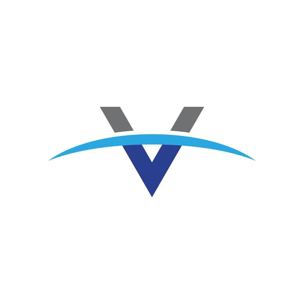 v Logo Hexagon Illustration Symbol vektor