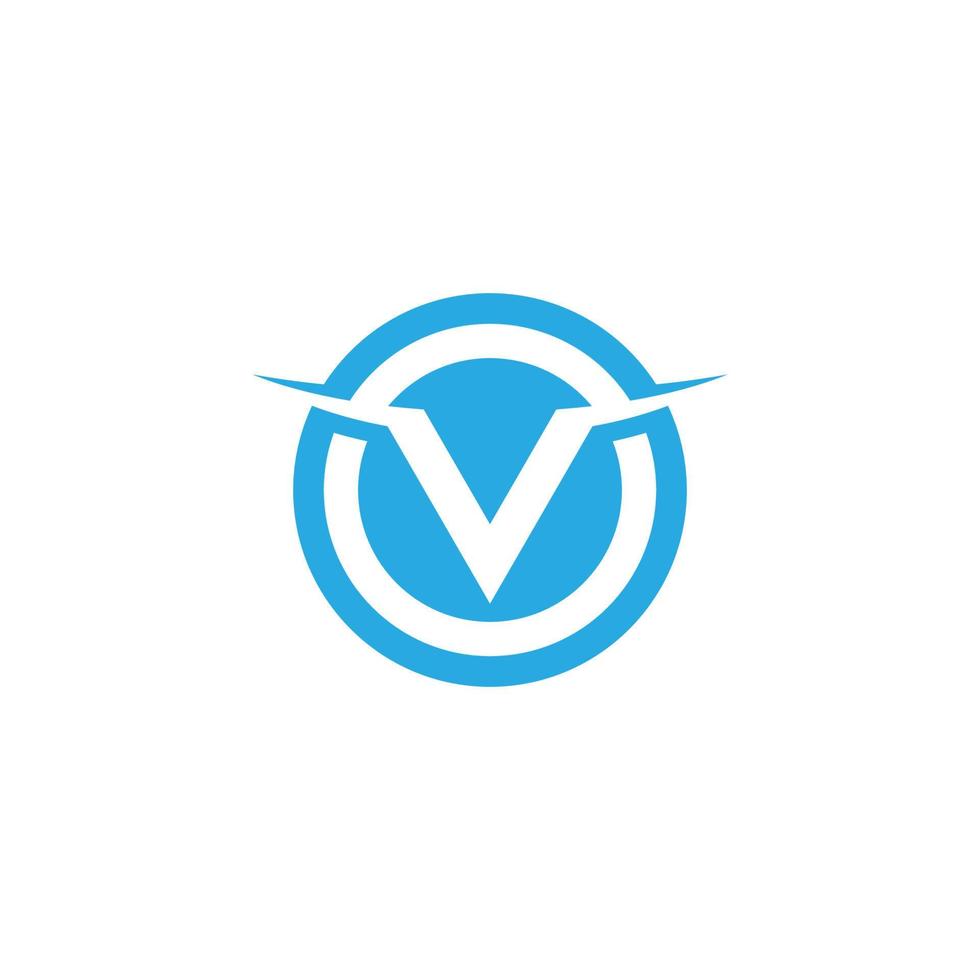 v Logo Hexagon Illustration Symbol vektor