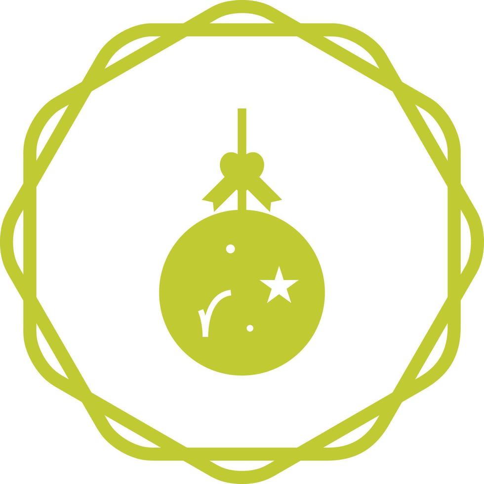 Weihnachtskugel-Vektor-Symbol vektor