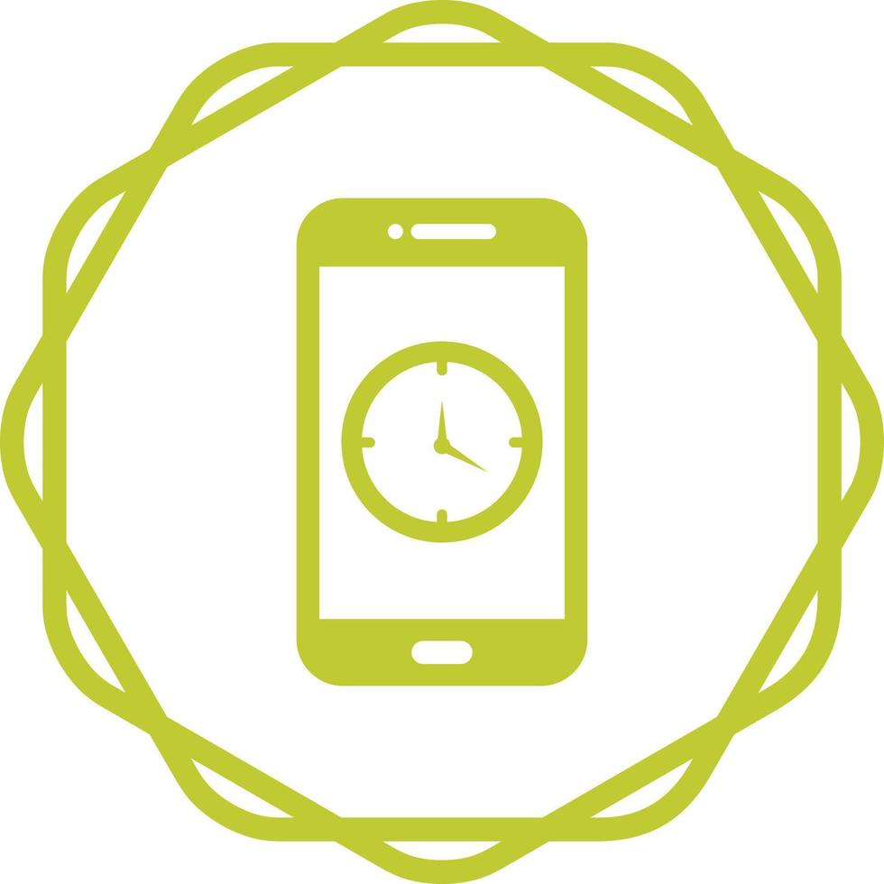 Uhr-App-Vektorsymbol vektor