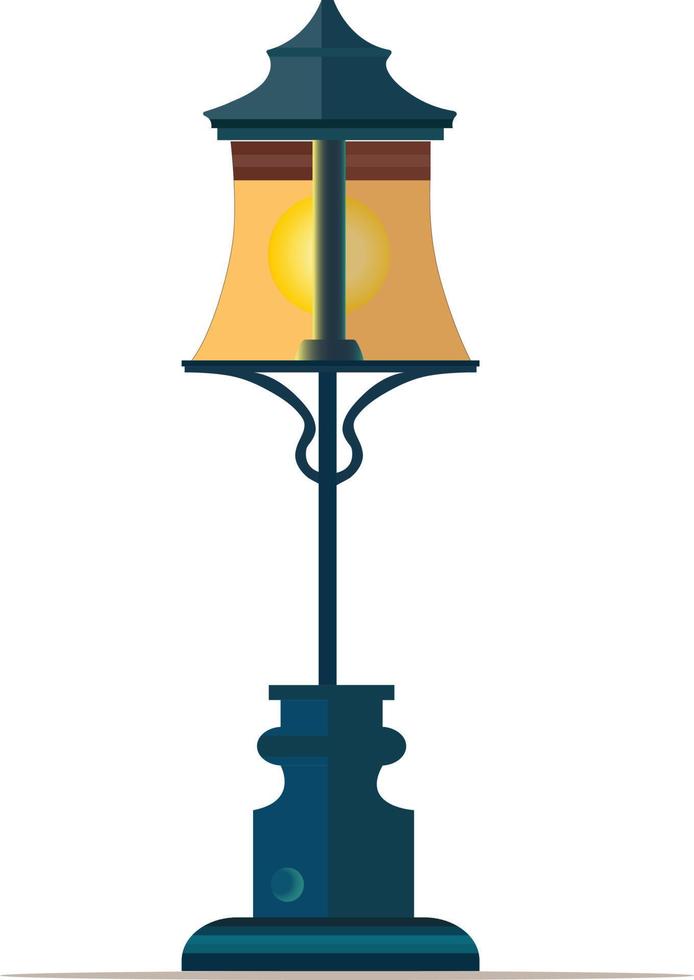 gata ljus lampa vektor illustration
