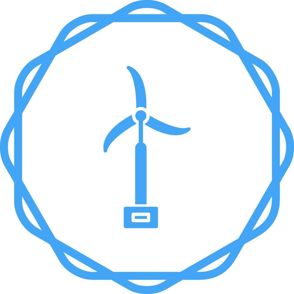 Symbol für Windmühlenvektor vektor