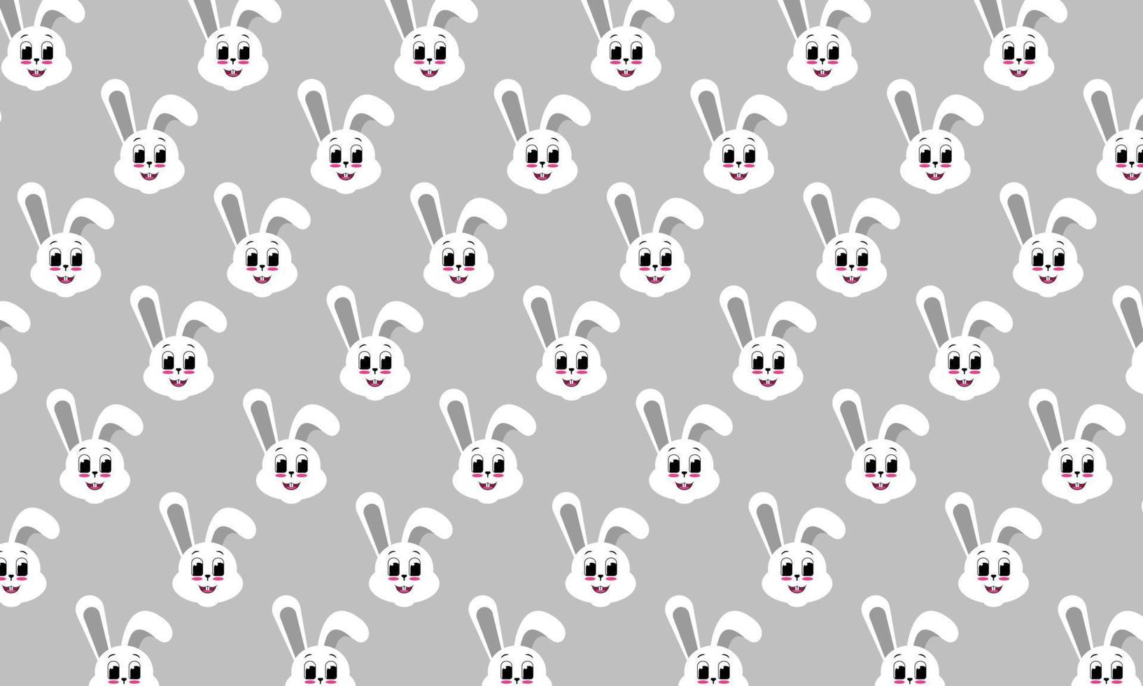 söt vit kanin mönster bakgrund mall kopia Plats för affisch, baner, folder, landning sida, eller flygblad vektor