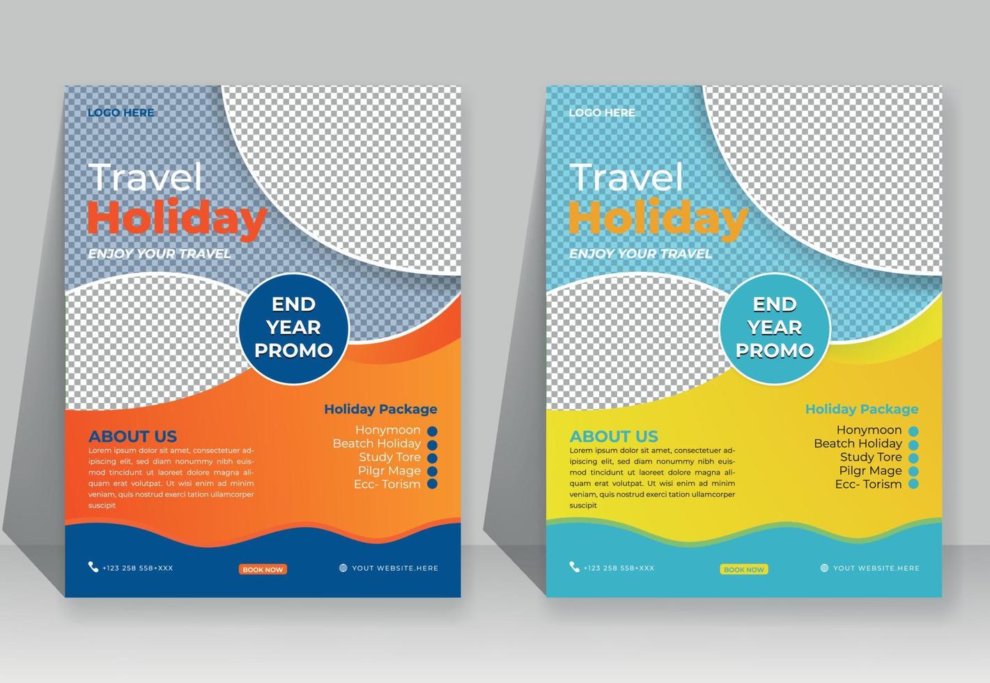 Reise Poster oder Flyer Vorlage Broschüre Design. Reise Flyer Vorlage zum Reise Agentur vektor