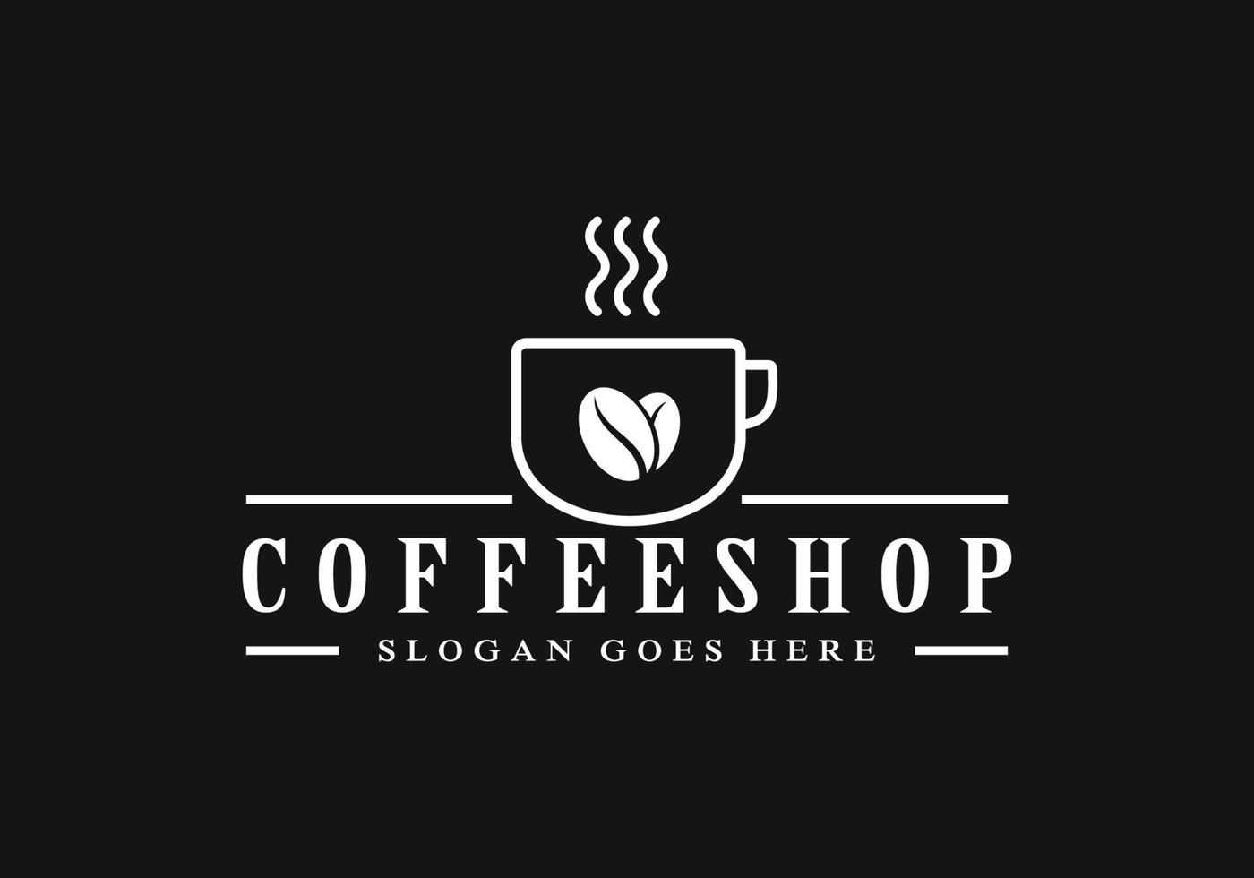 Café-Logo-Design-Illustration vektor