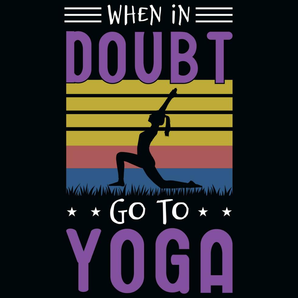 Yoga-T-Shirt-Design vektor