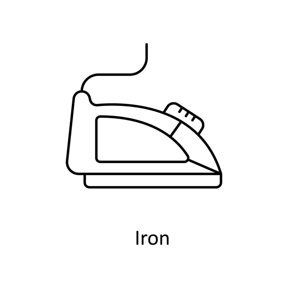 Eisen Vektor Gliederung Symbole. einfach Lager Illustration Lager