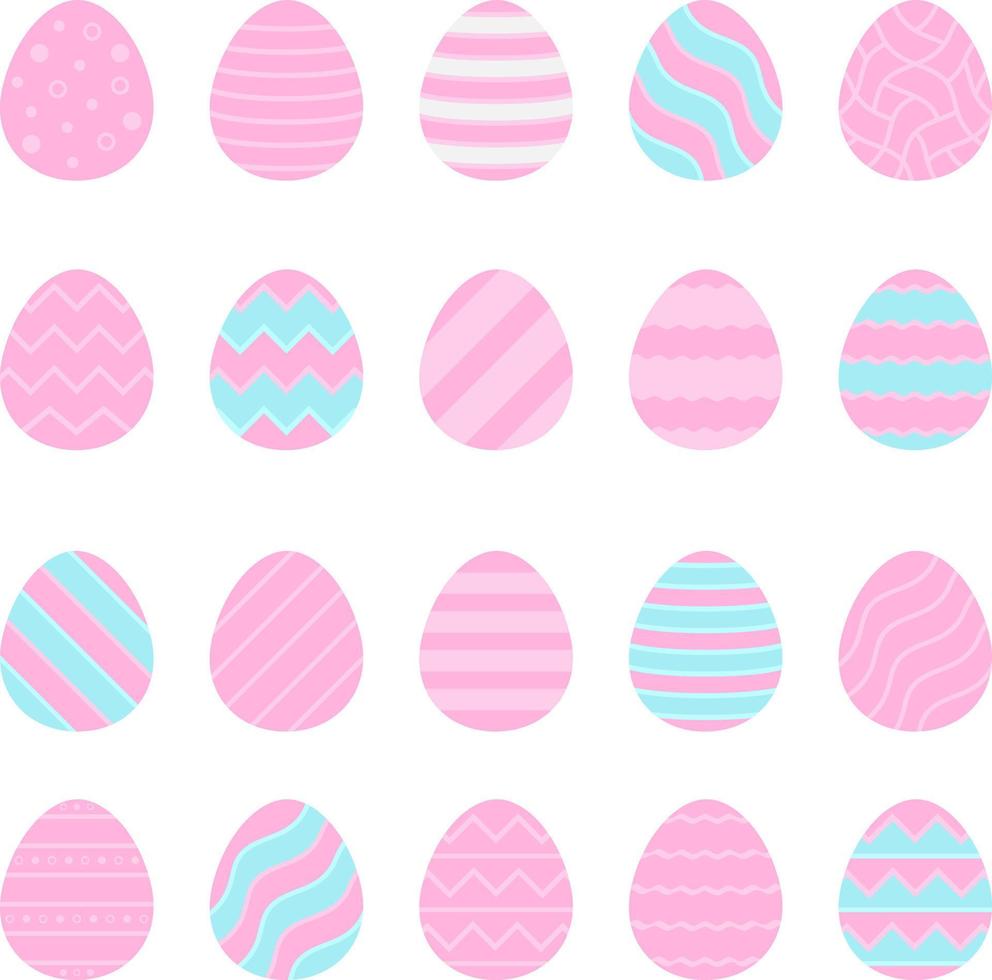 påsk ägg ikoner. vektor illustration.