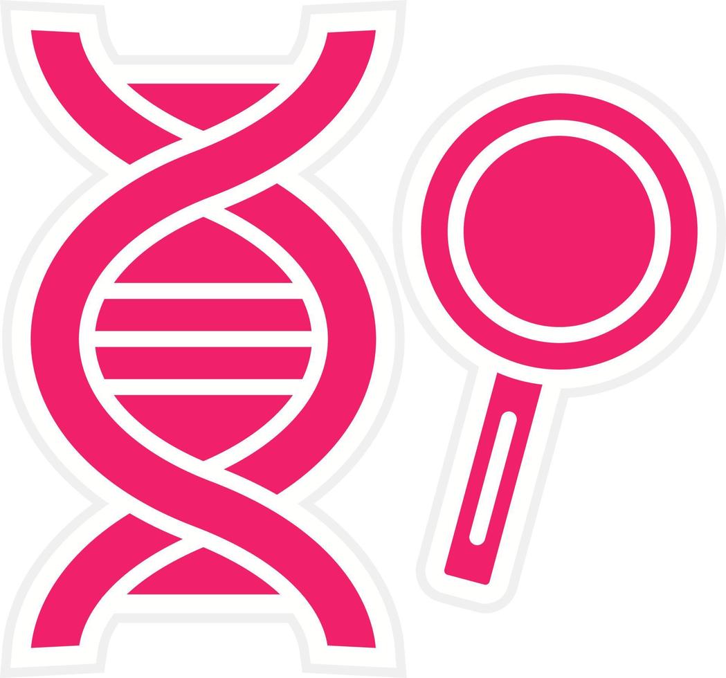 erkunden DNA Vektor Symbol Stil