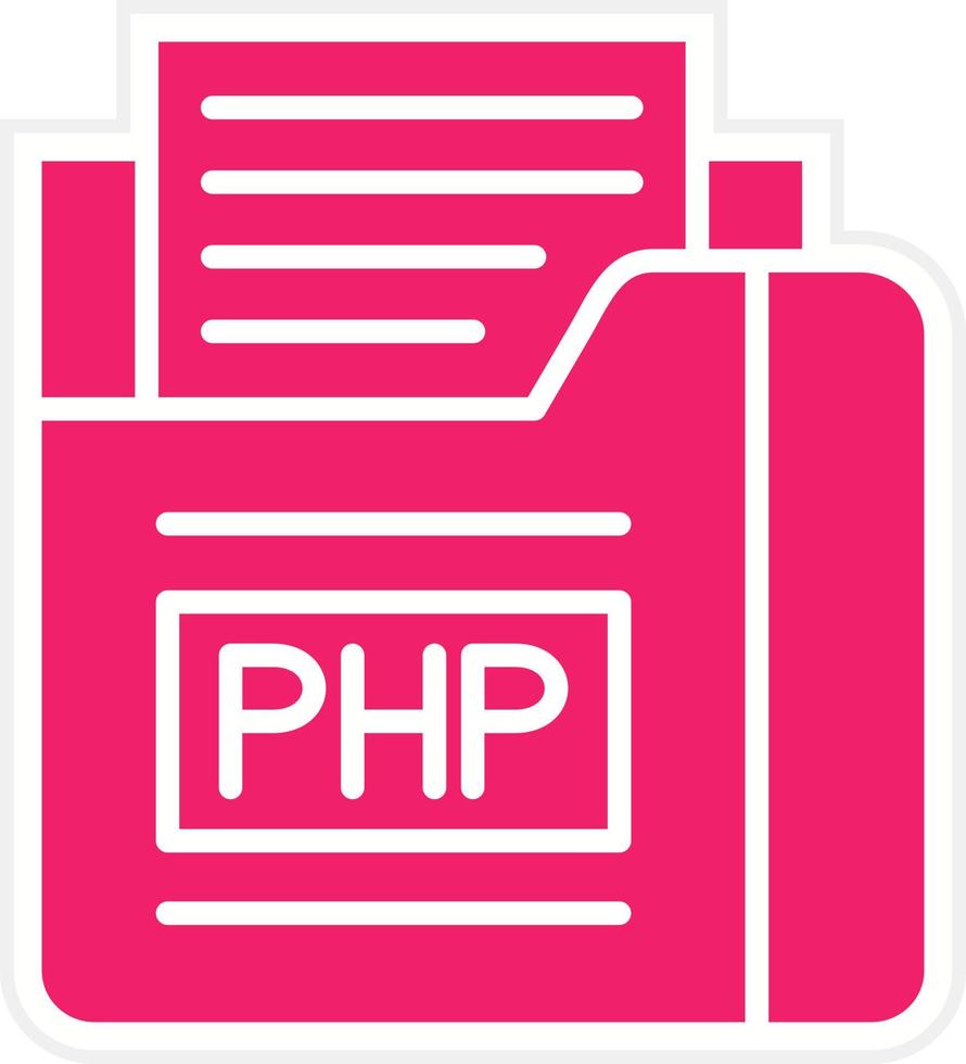 php Datei Vektor Symbol Stil