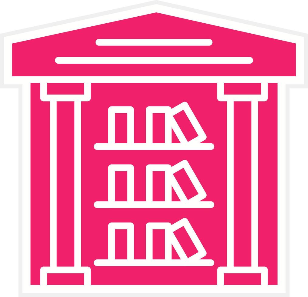 Bibliothek Vektor Symbol Stil