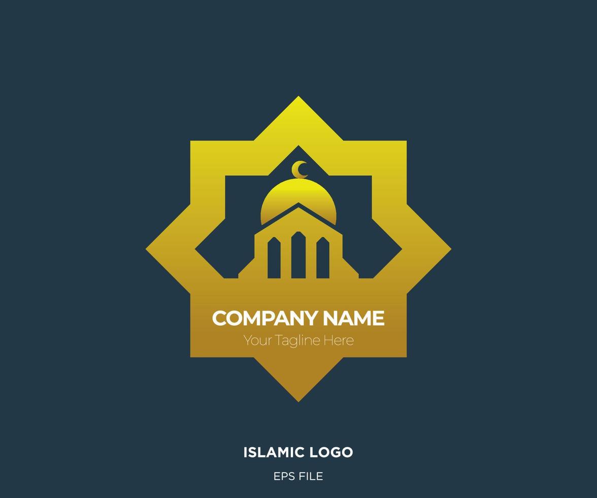 Moschee Logo Illustration gut zum islamisch Unternehmen vektor