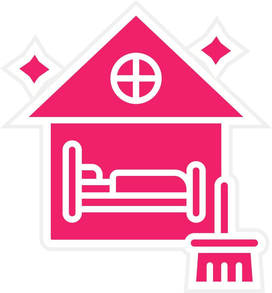 airbnb Reinigung Vektor Symbol Stil