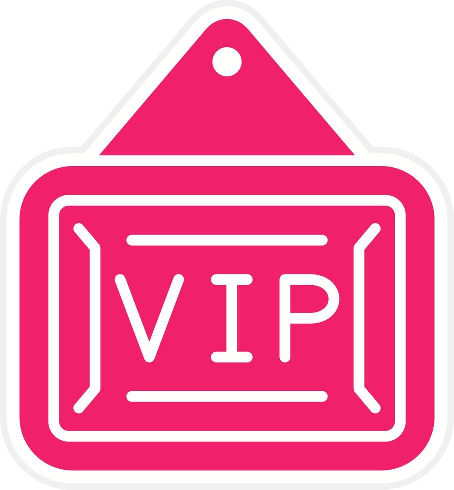 vip Zone Vektor Symbol Stil