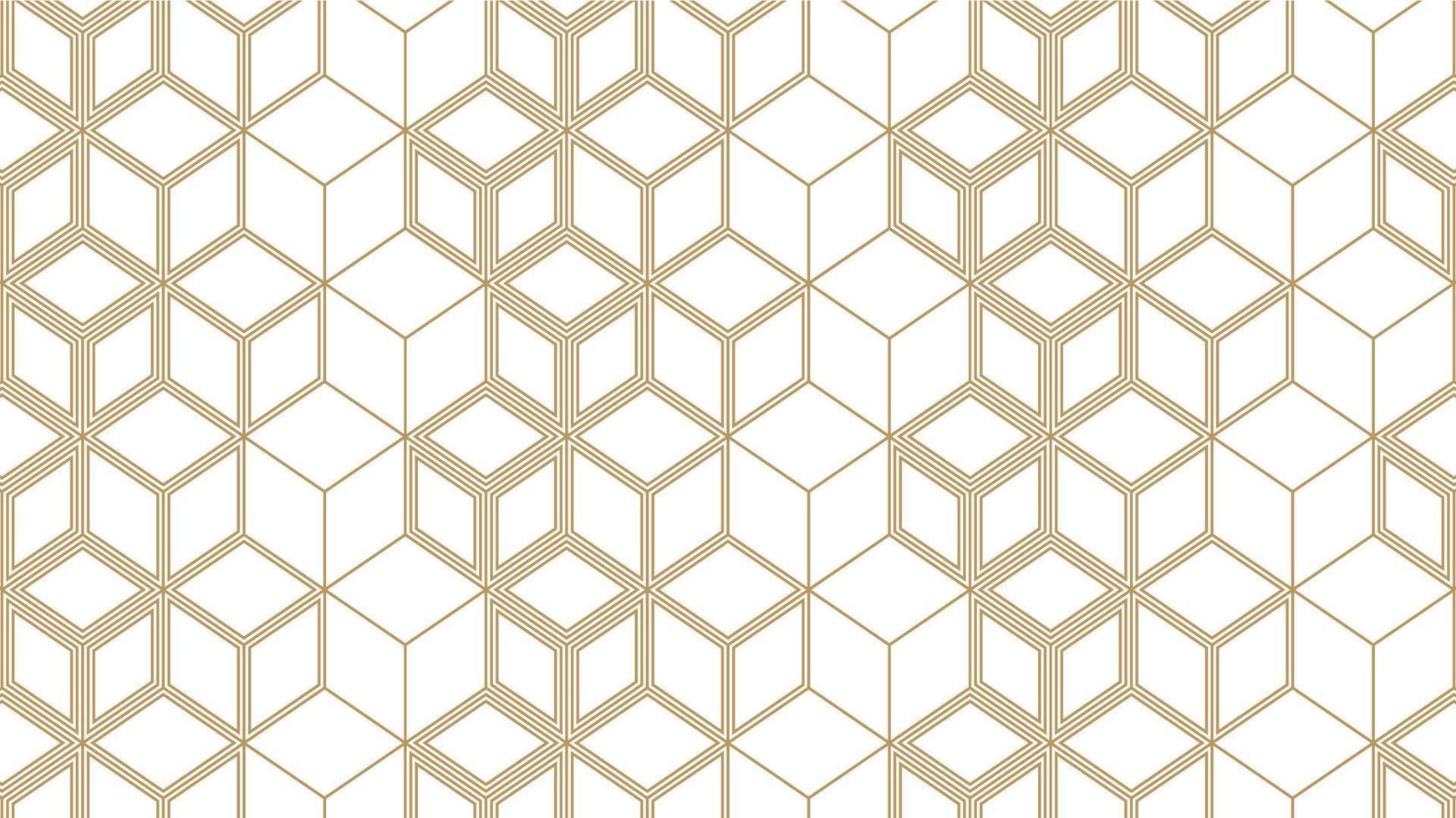 Weiß Hintergrund Hexagon nahtlos Muster vektor