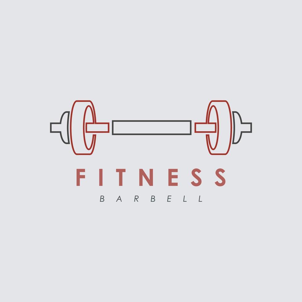 Fitness Fitnessstudio Logo Design Inspiration. Vektor Illustration von Hantel Kettlebell Schild und Fitness Ausrüstung