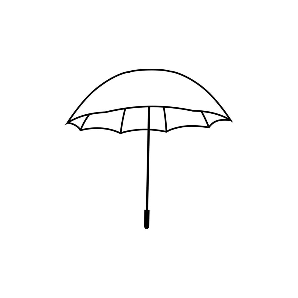 paraply ikon vektor. regn illustration tecken. väder symbol eller logotyp. vektor