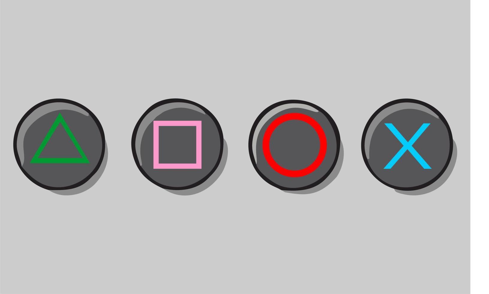 joystick ikon tecken spel logotyp neon. vektor illustration, gaming kreativ begrepp platt design. avlägsen joystick med stor knappar former eller form för nörd spelare