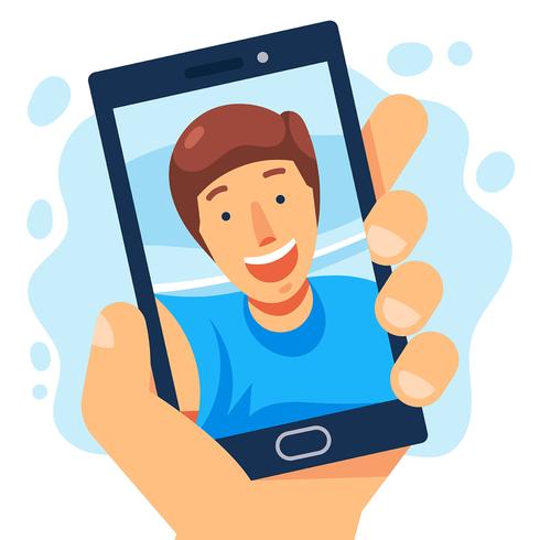 Selfie-Illustration vektor