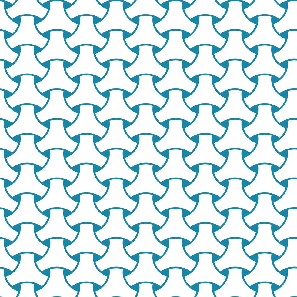 geometrisches nahtloses Muster des abstrakten monochromen Dreiecks. Der Vektorhintergrund hat eine blaue Farbe. Link japanisches Muster. vektor