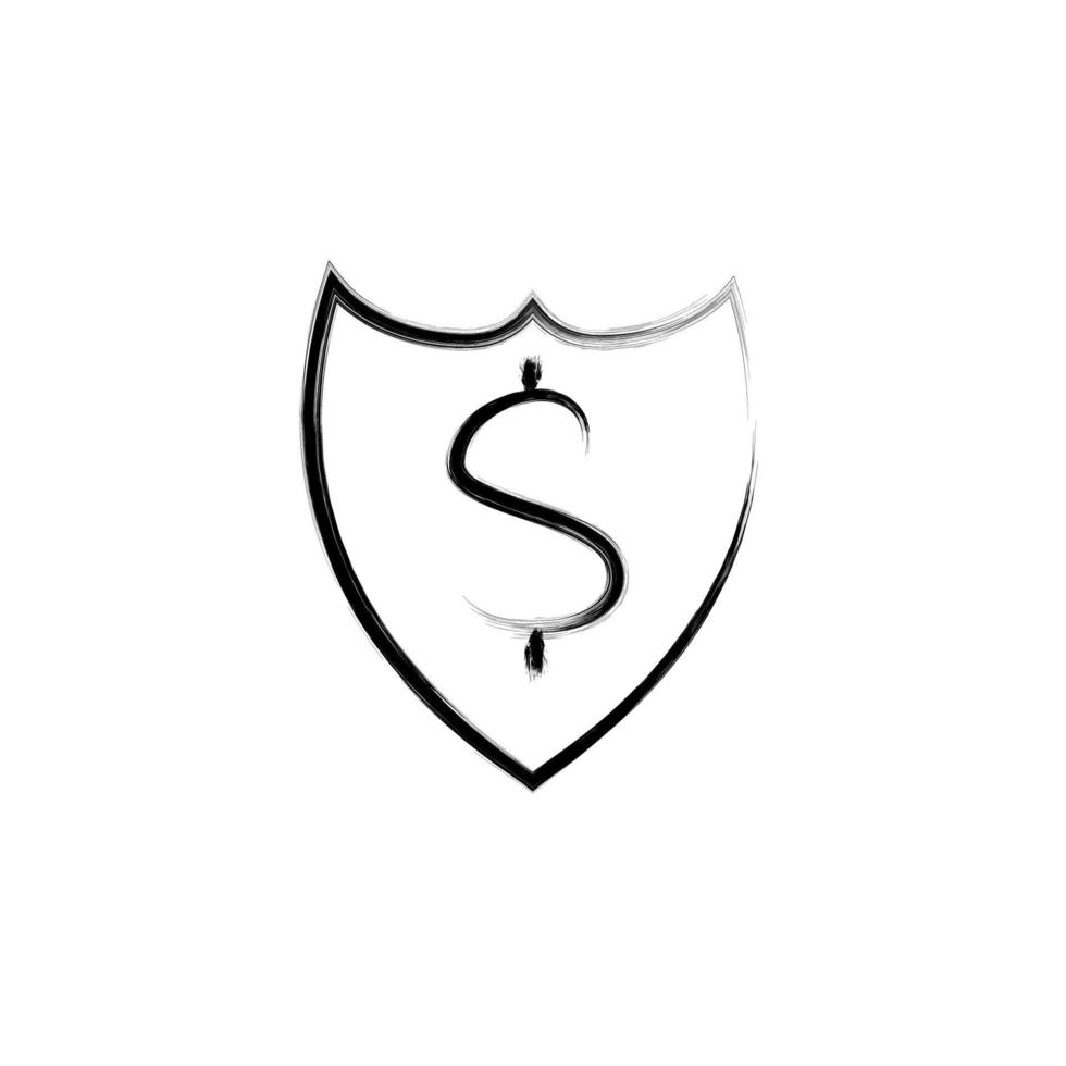 Schutz von Ersparnisse skizzieren Stil Vektor Symbol