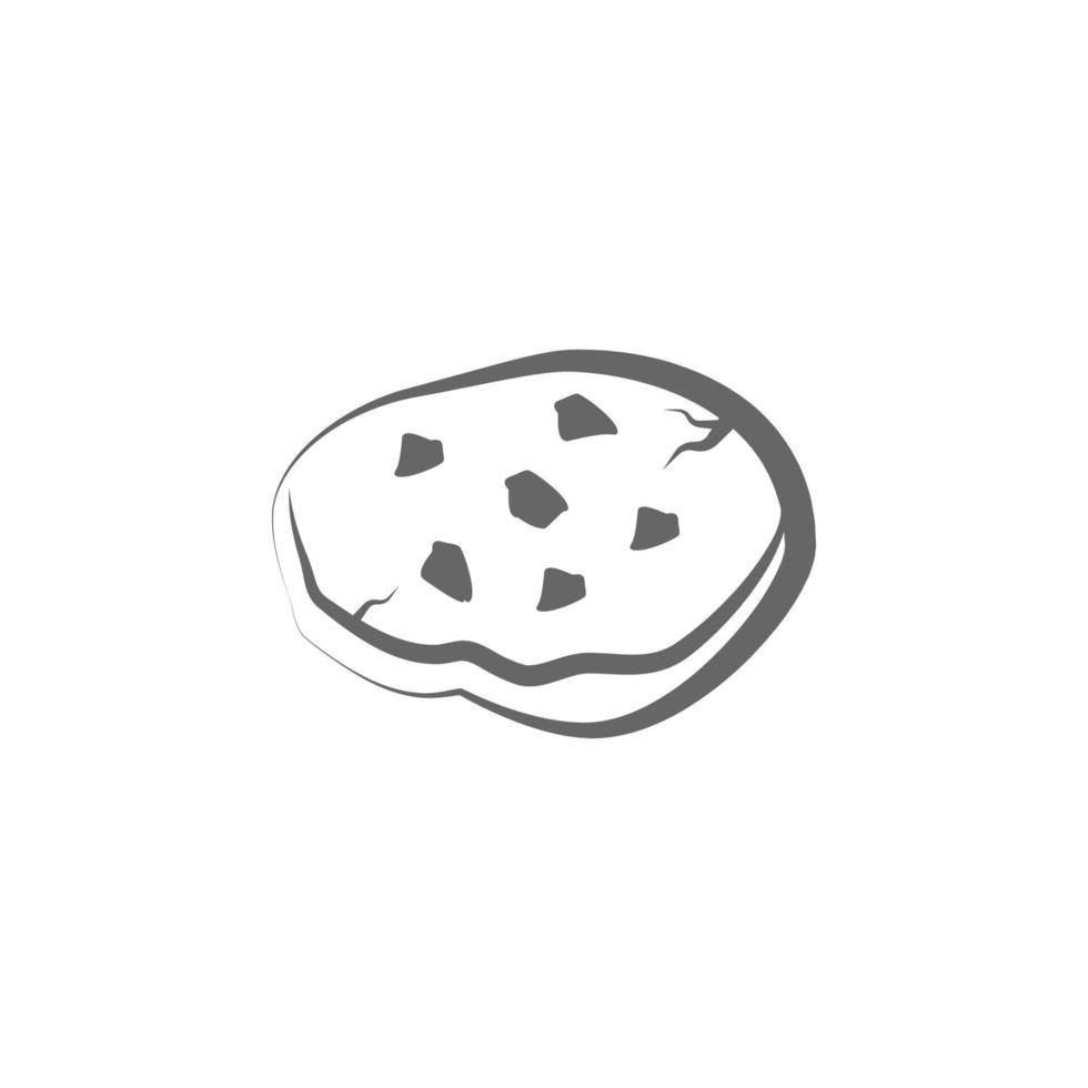 Pita-Brot Brot Hand gezeichnet Vektor Symbol