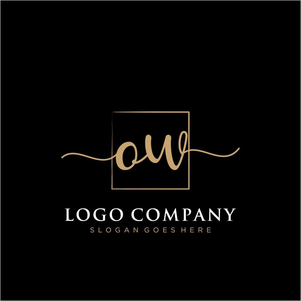 första aj feminin logotyp samlingar mall. handstil logotyp av första signatur, bröllop, mode, smycken, boutique, blommig och botanisk med kreativ mall för några företag eller företag. vektor