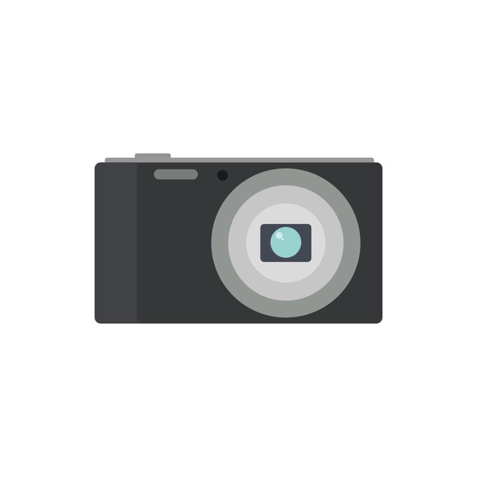 Digital Kamera eben Design. Tasche Kamera Vektor Illustration. kompakt Digital Kamera isoliert auf Weiß Hintergrund