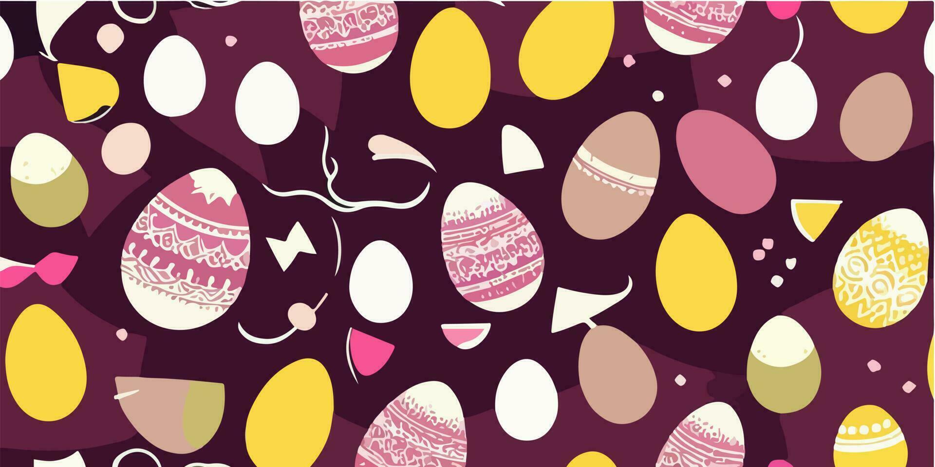 vektor illustration av påsk ägg mat