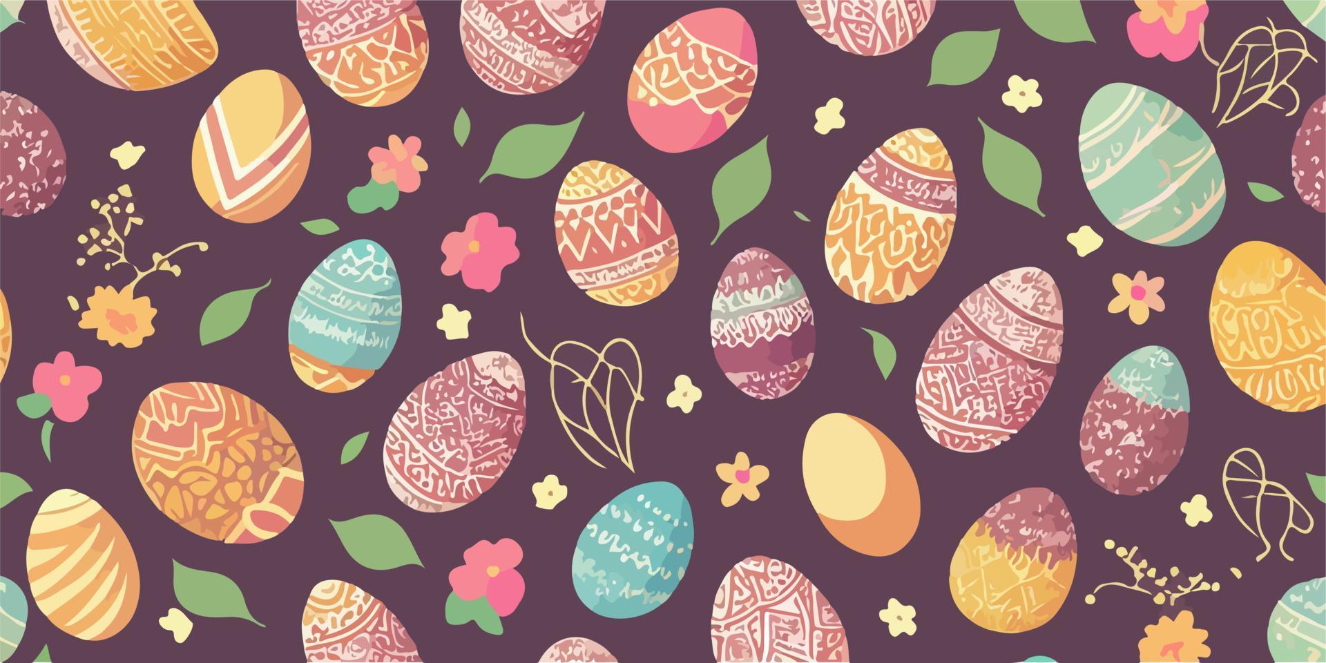 vektor illustration av påsk ägg festlig illustration