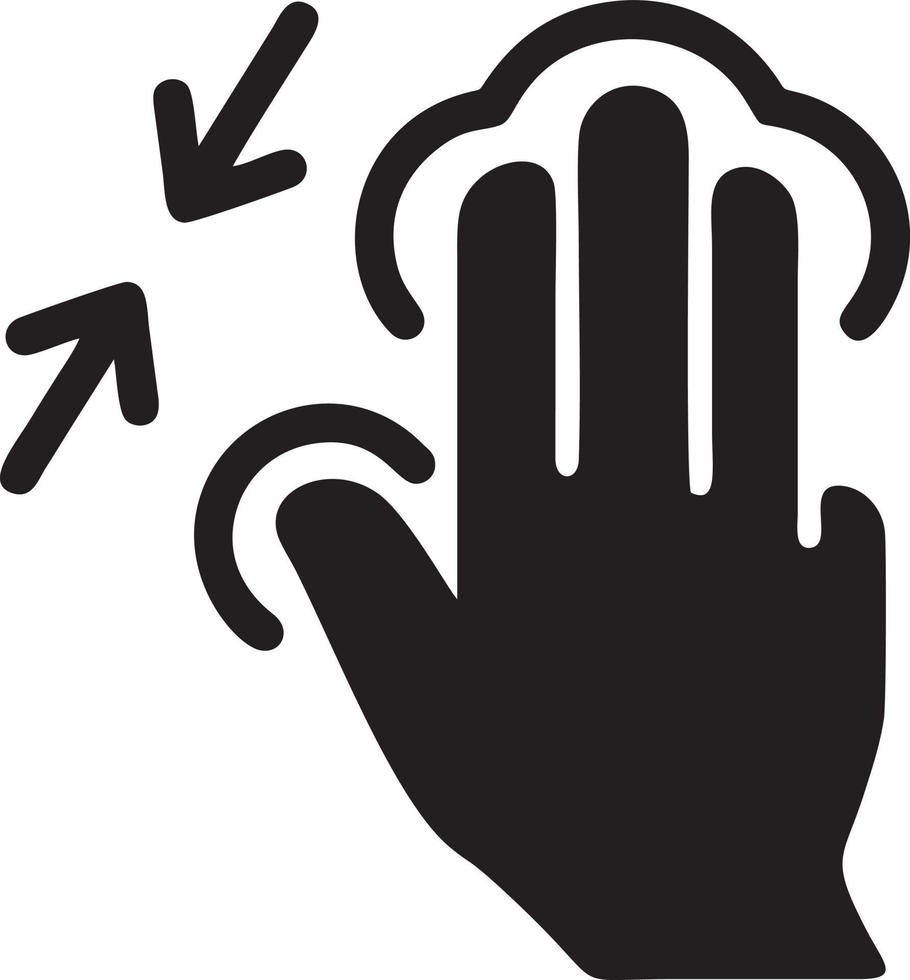 hand ikon symbol vektor bild. illustration av de isolerat finger hand Rör mänsklig design. eps 10