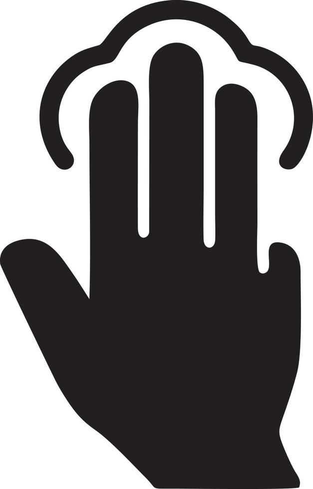 hand ikon symbol vektor bild. illustration av de isolerat finger hand Rör mänsklig design. eps 10