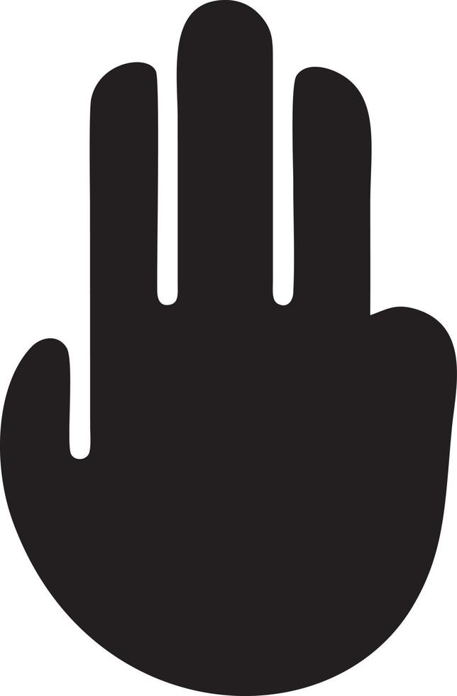 Hand Symbol Symbol Vektor Bild. Illustration von das isoliert Finger Hand berühren Mensch Design. eps 10