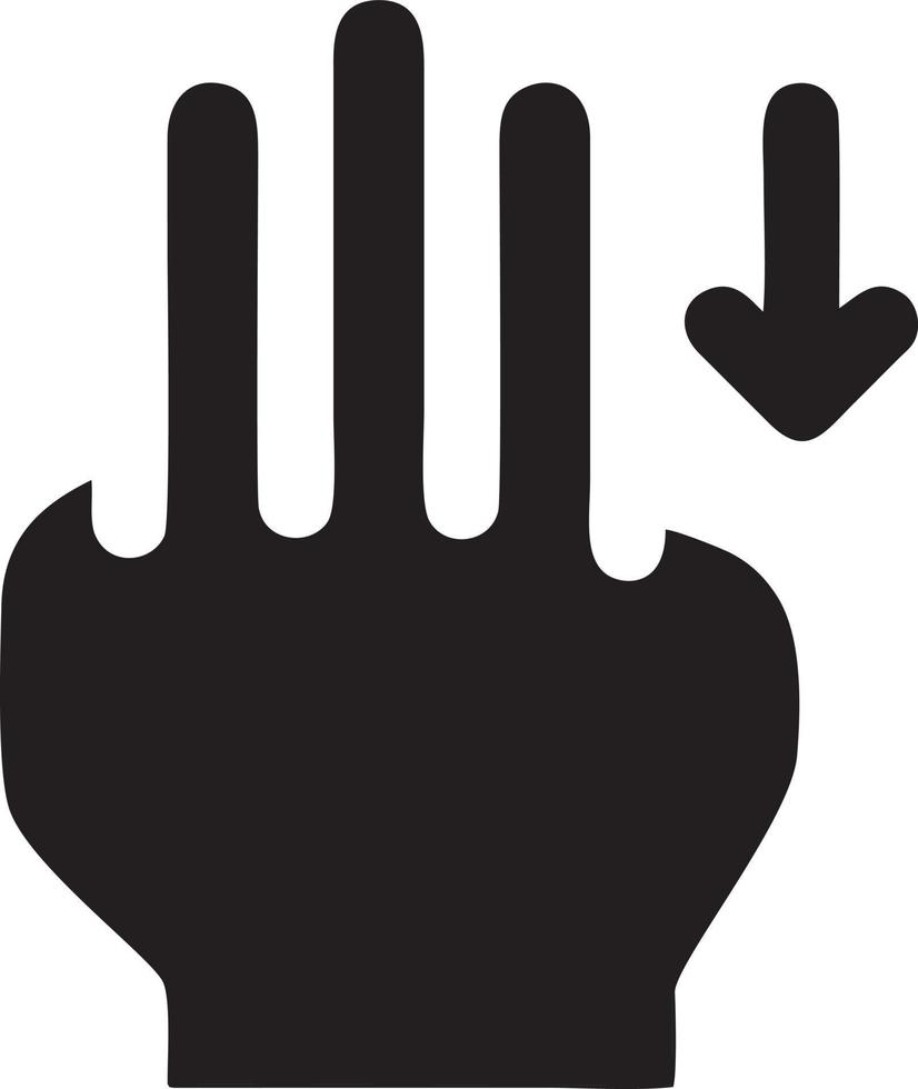 hand ikon symbol vektor bild. illustration av de isolerat finger hand Rör mänsklig design. eps 10