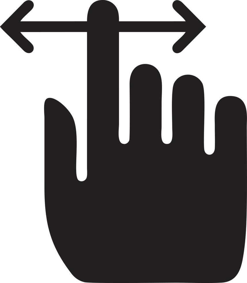 hand ikon symbol vektor bild. illustration av de isolerat finger hand Rör mänsklig design. eps 10