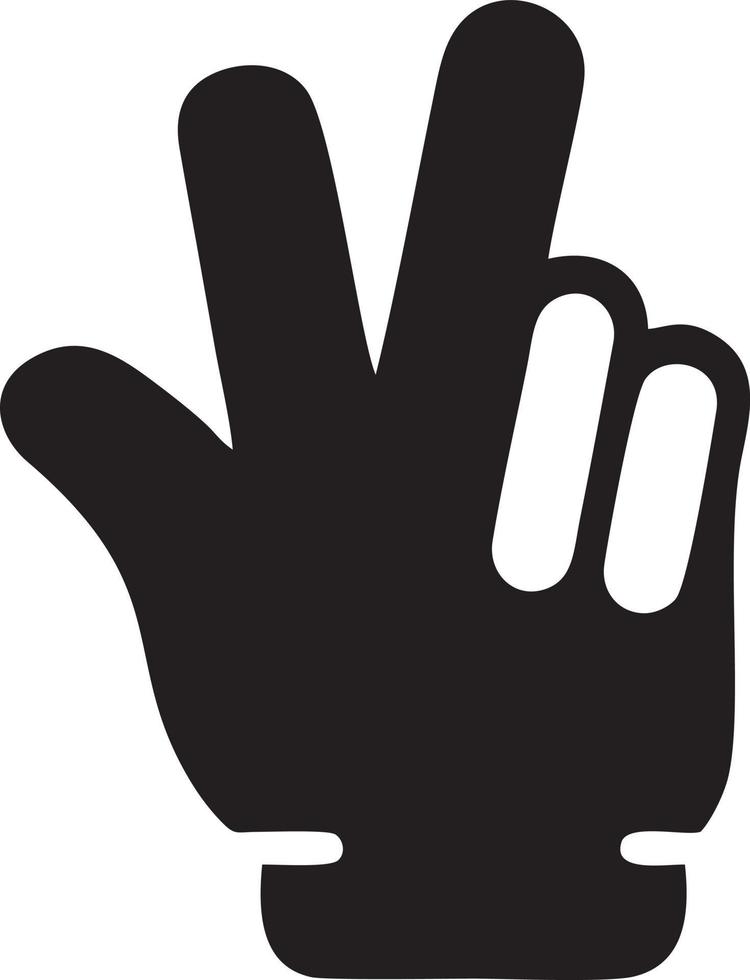 Hand Symbol Symbol Vektor Bild. Illustration von das isoliert Finger Hand berühren Mensch Design. eps 10