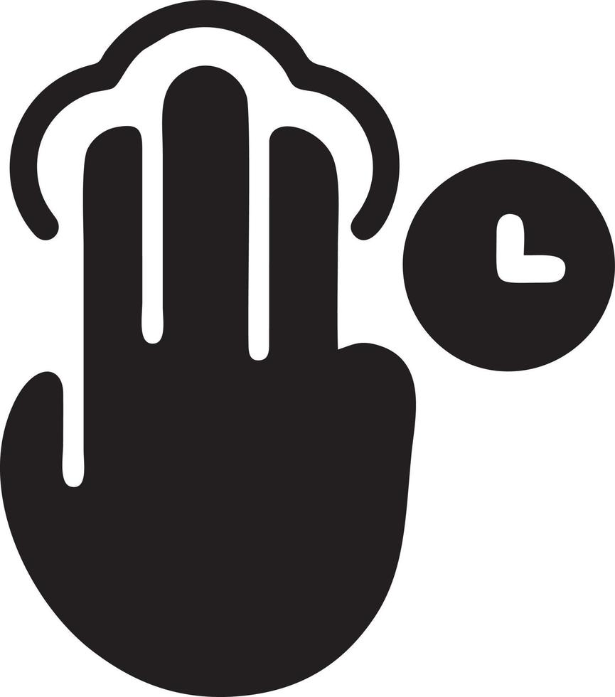 Hand Symbol Symbol Vektor Bild. Illustration von das isoliert Finger Hand berühren Mensch Design. eps 10