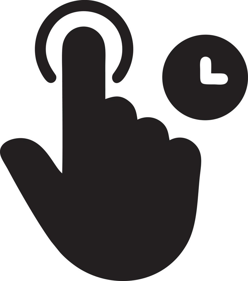 Hand Symbol Symbol Vektor Bild. Illustration von das isoliert Finger Hand berühren Mensch Design. eps 10